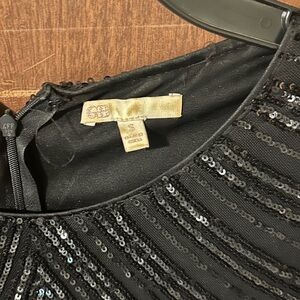 GB black dress size small fully sequined cocktail dress